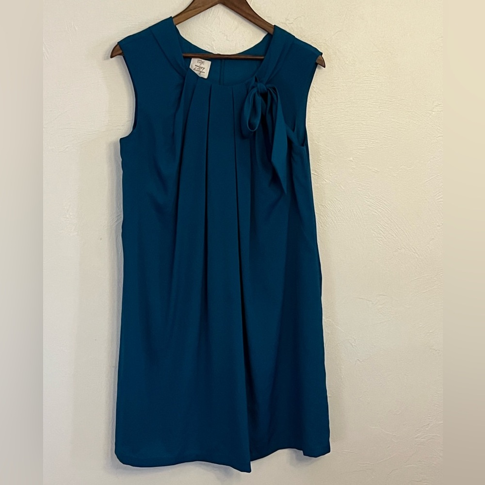 Suzi Chin Sleeveless Teal Midi Dress
